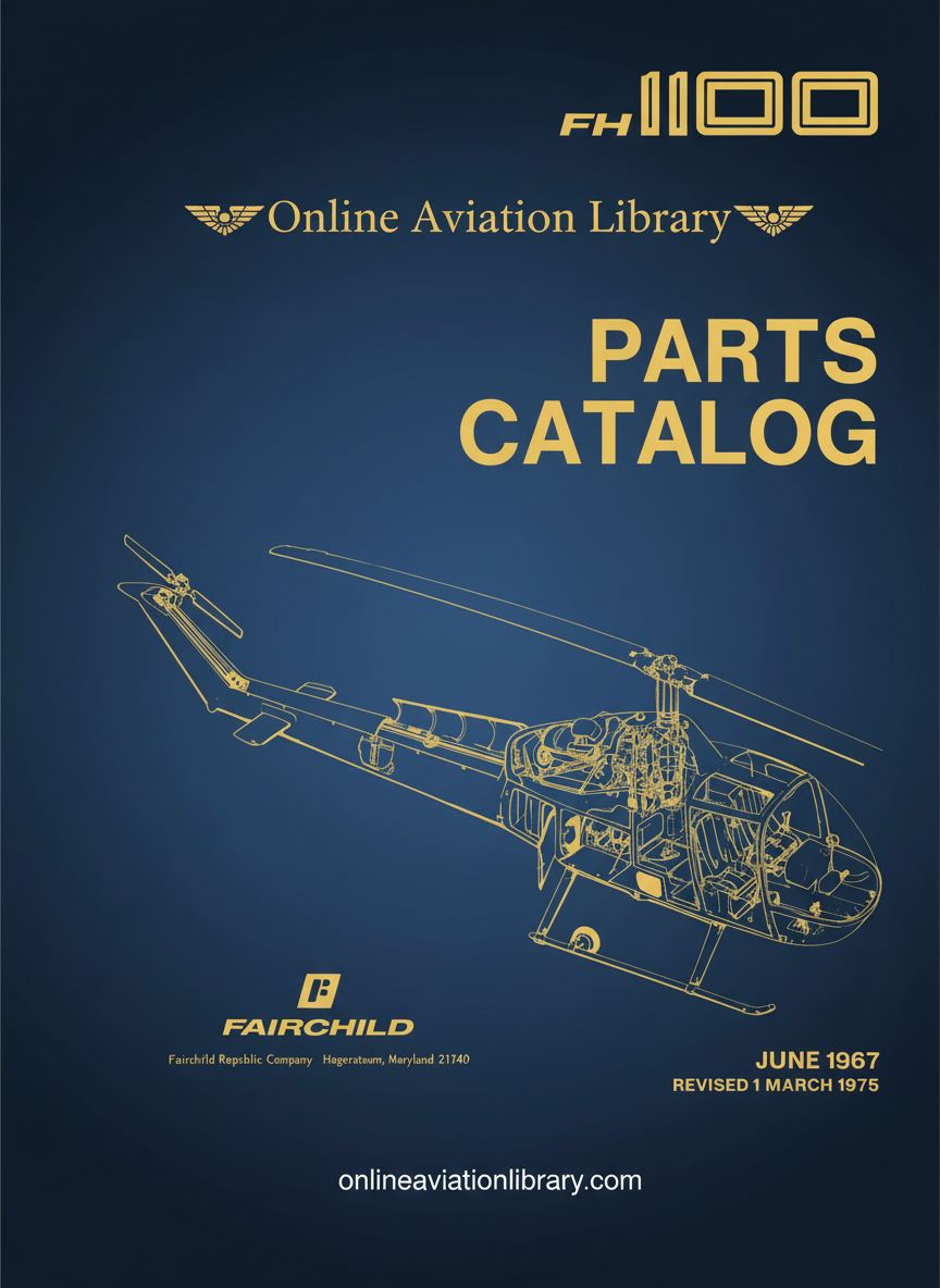 Fairchild FH-1100 Parts Catalog Cover Page