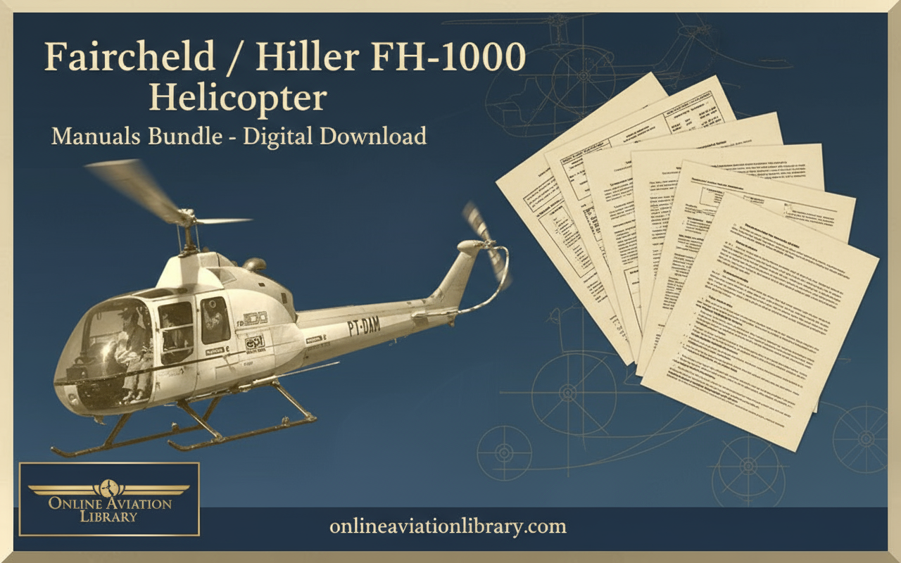 Fairchild Hiller FH-1100 Helicopter Manuals Bundle Banner