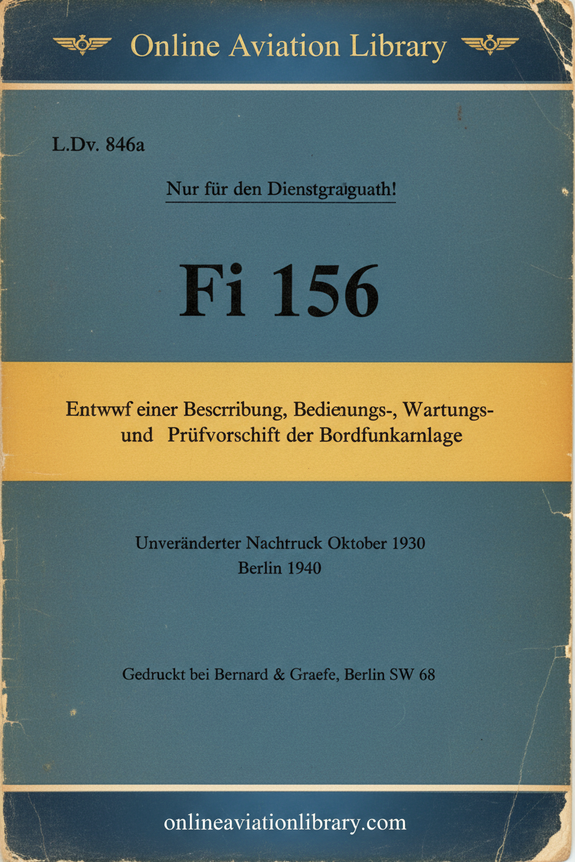 Fi 156 Bordfunkanlage Cover
