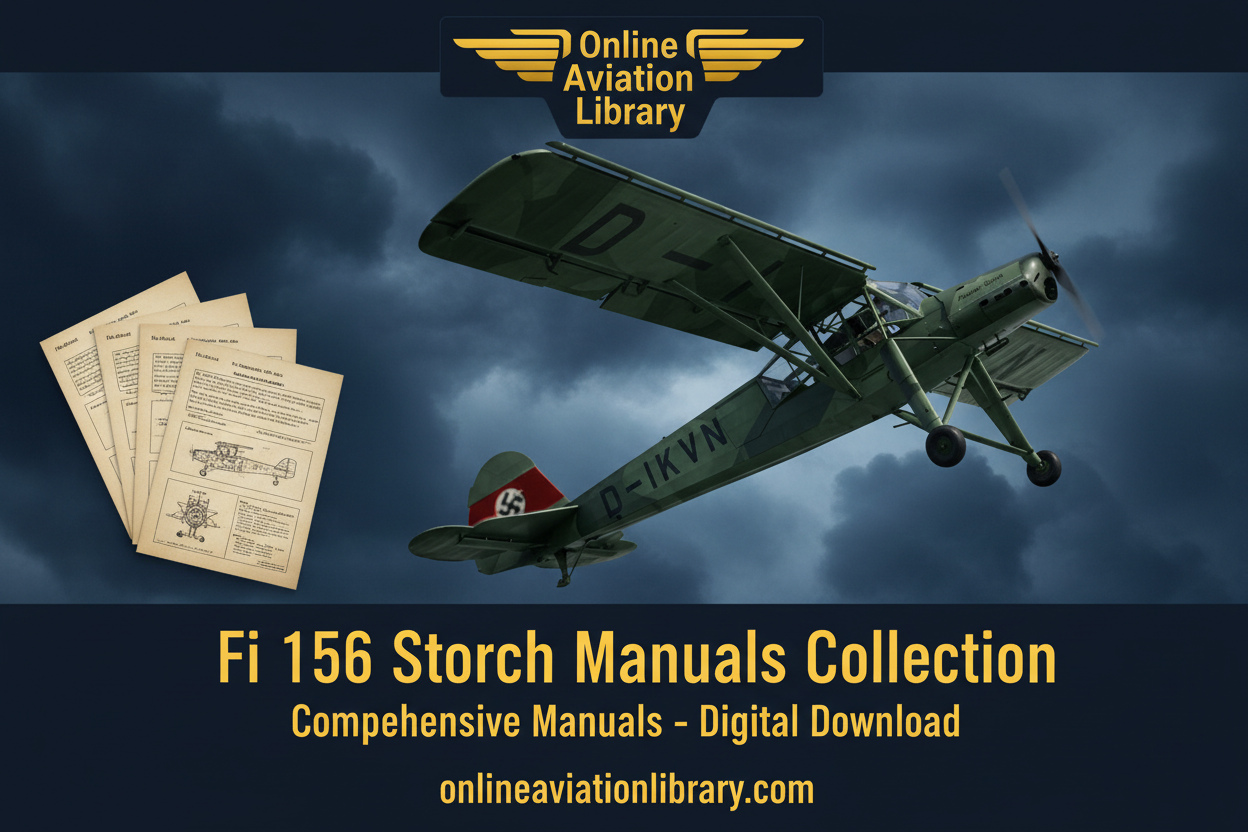 Fi 156 Storch LB4 Banner - High Contrast