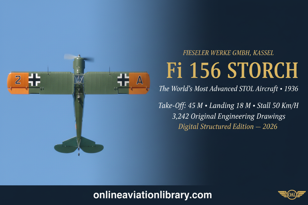 Fi 156 Storch — Overhead STOL Data Banner