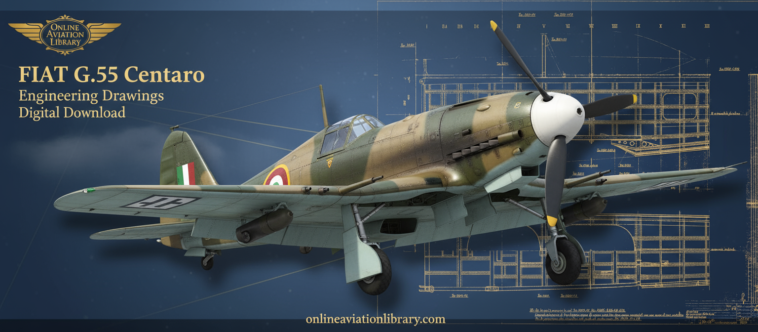 FIAT G.55 Centauro Professional Banner - Italian Markings