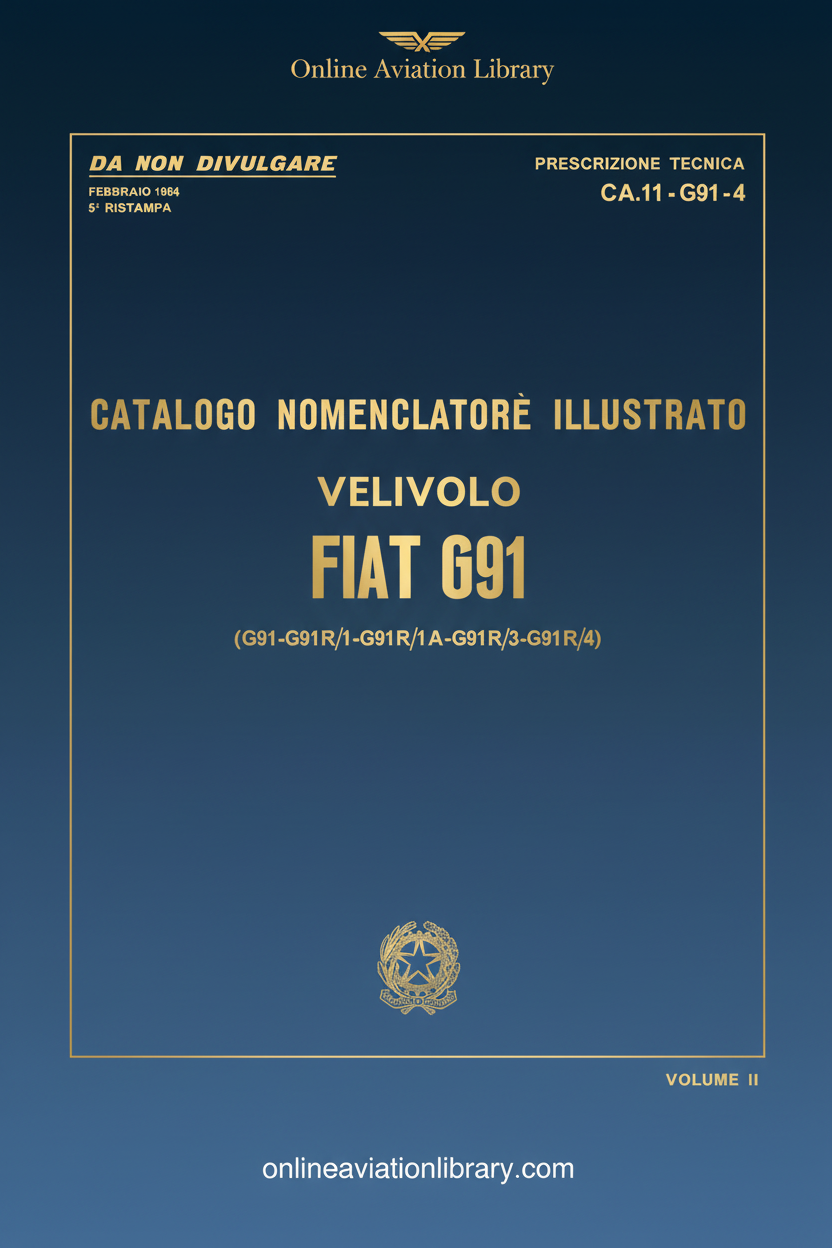 Fiat G91 Manual Cover Page Volume II