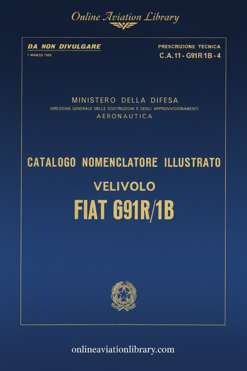 Fiat G91R/1B Manual Cover Page