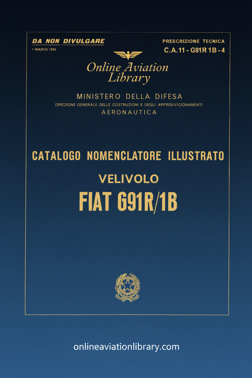 Fiat G91R/1B Manual Cover Page