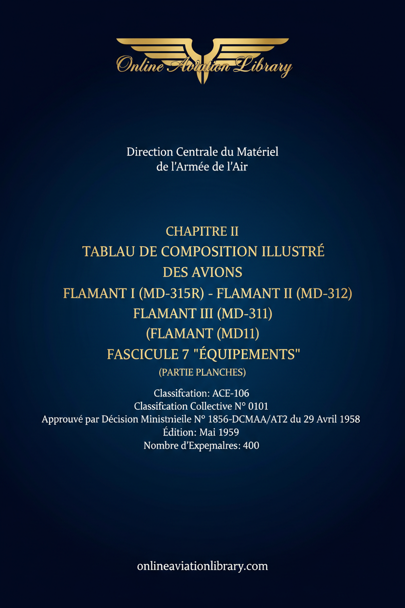 Flamant I II III Equipment Illustrations Standard Cover Page