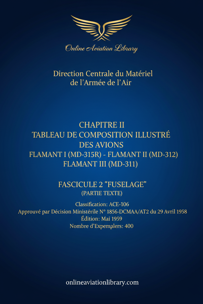 Flamant I II III Fuselage Text Standard Cover Page