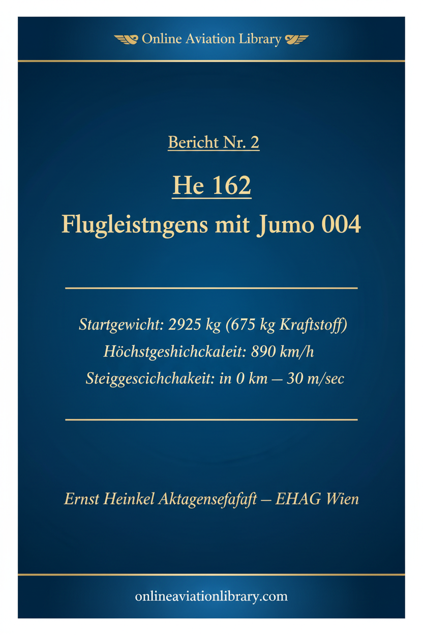 Flugleistungen Jumo 004 Cover