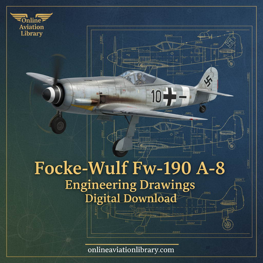 Focke-Wulf Fw-190 A-8 Blueprints Banner