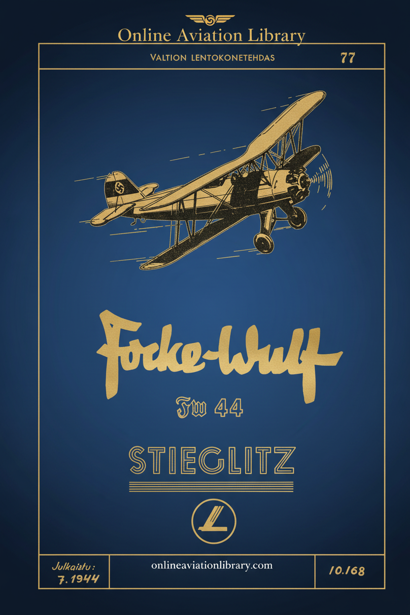 Focke-Wulf Fw 44 Stieglitz Manual Cover