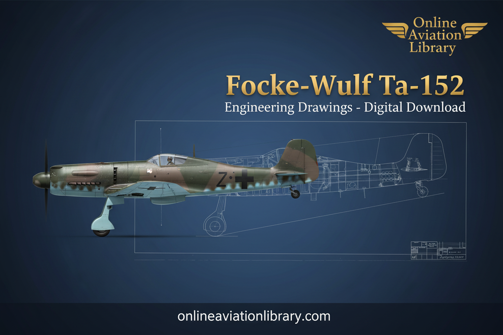 Focke-Wulf Ta-152 Engineering Drawings Banner