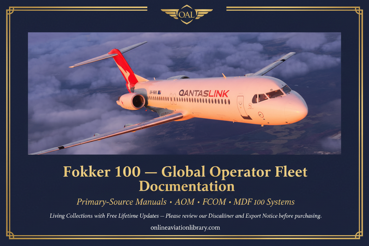 Fokker 100 Global Operators Banner