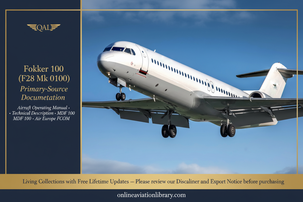 Fokker 100 Promotional Banner — Blue Sky