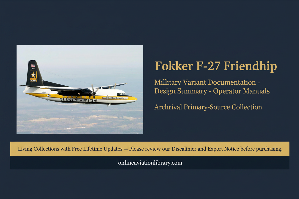 Fokker F-27 Golden Knights Banner