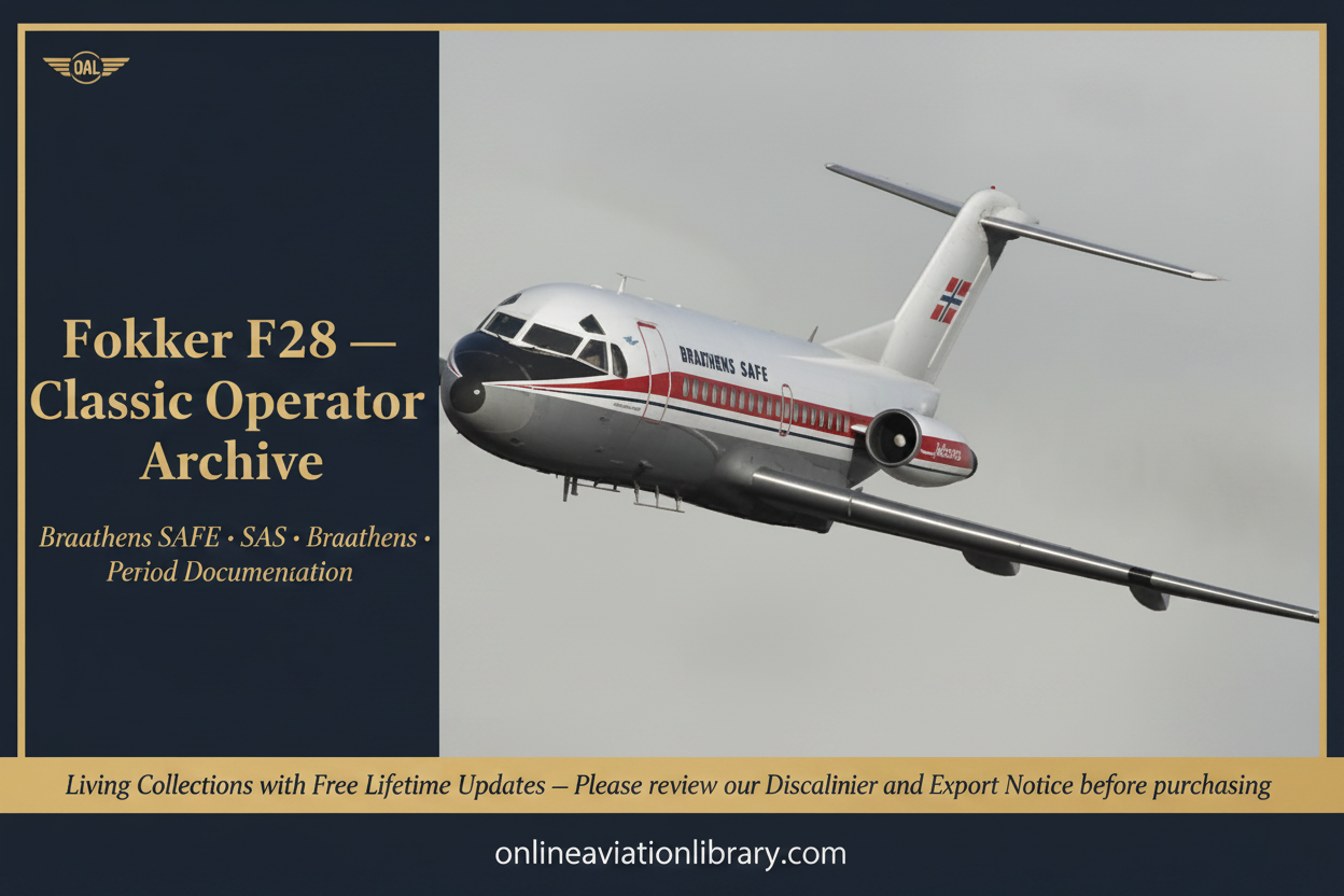 Fokker F28 Banner — Braathens SAFE