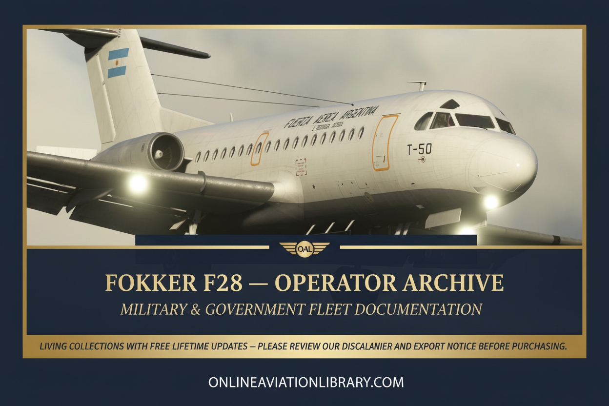 Fokker F28 Banner — FAA Argentina
