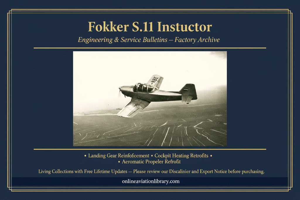Fokker S.11 Instructor — Engineering Bulletins Banner