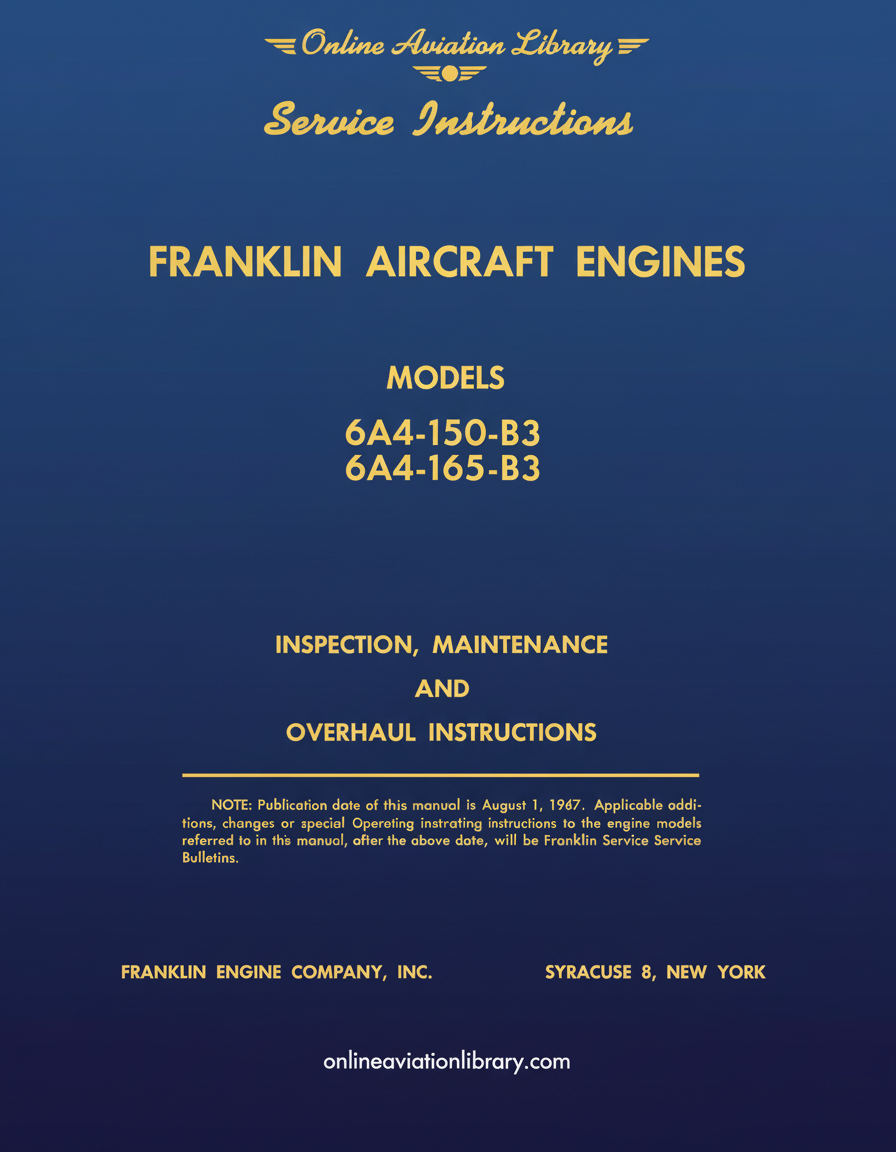 Franklin 6A4-150/165-B3 Service Instructions Cover