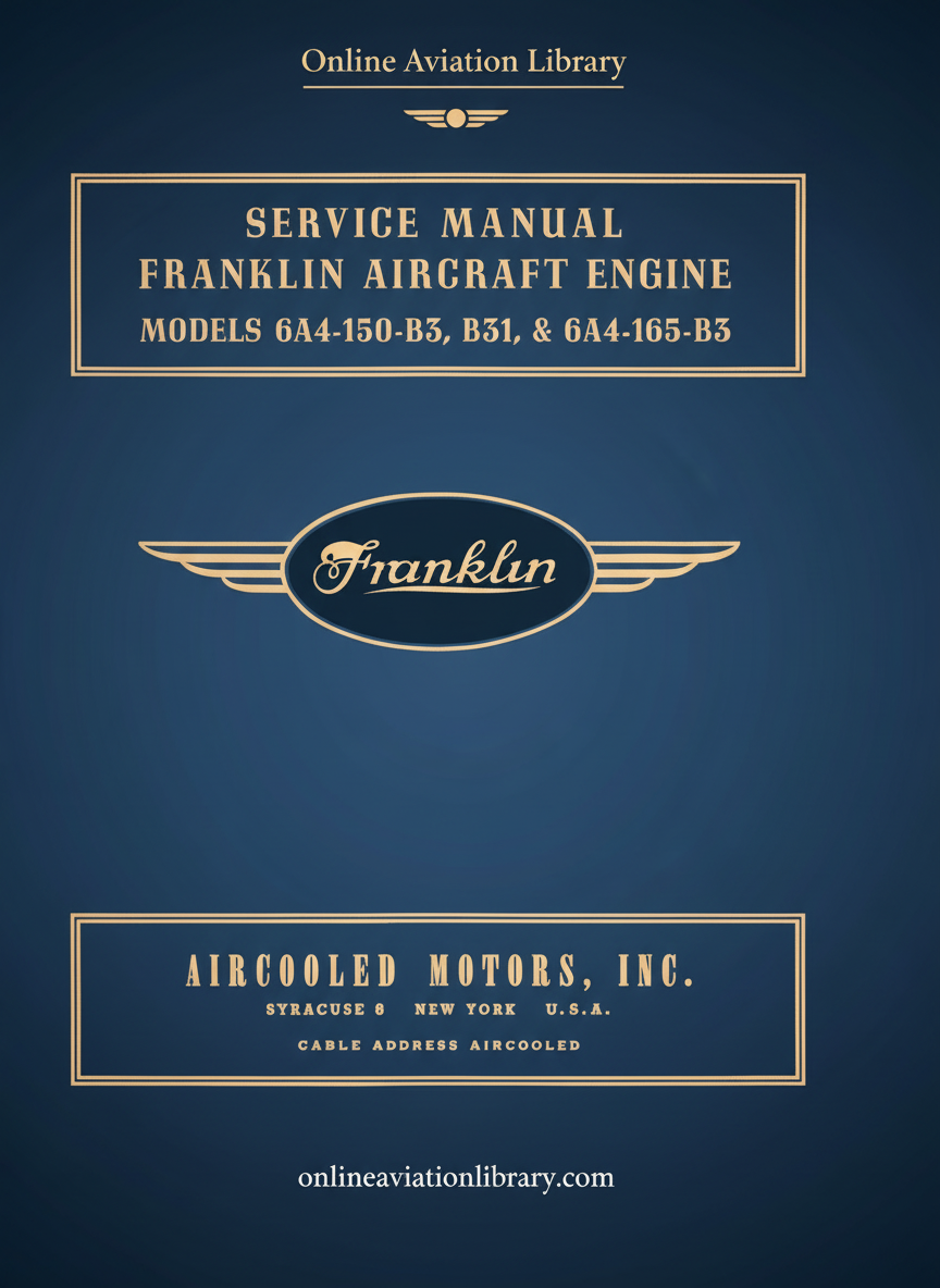 Franklin Aircraft Engine Manual Cover