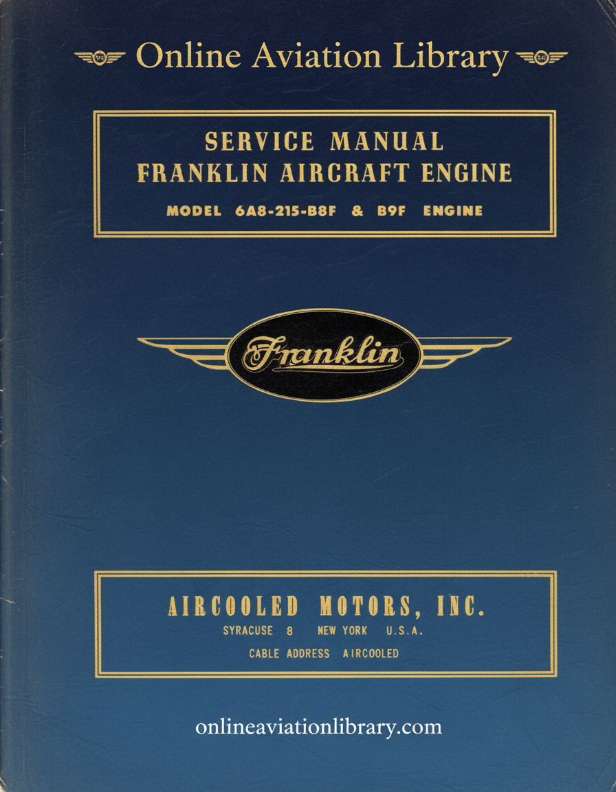Franklin Aircraft Engine Manual Cover