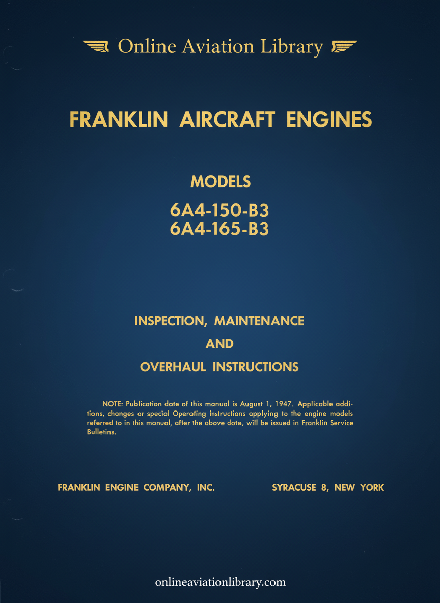 Franklin Aircraft Engines Manual Cover