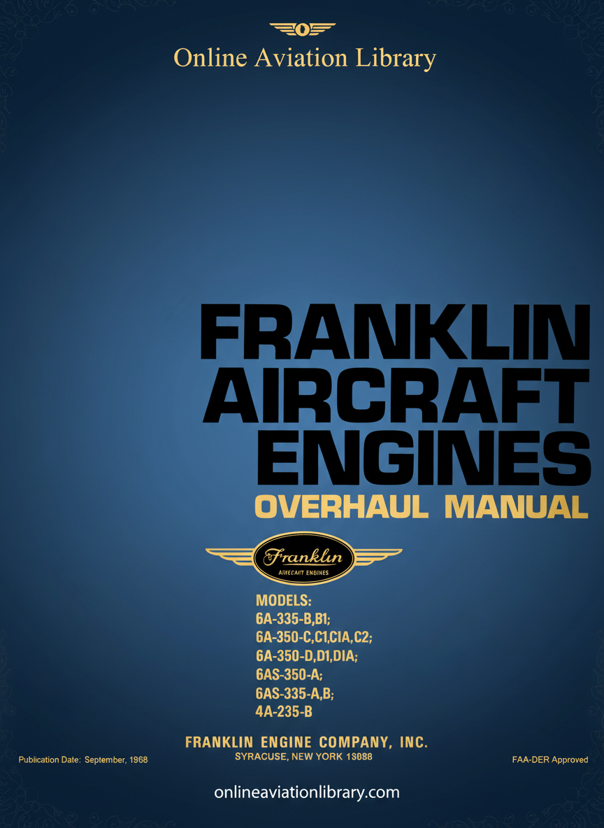 Franklin Aircraft Engines Overhaul Manual Cover
