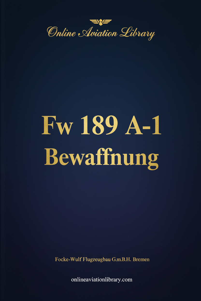 Fw 189 A-1 Bewaffnung Cover