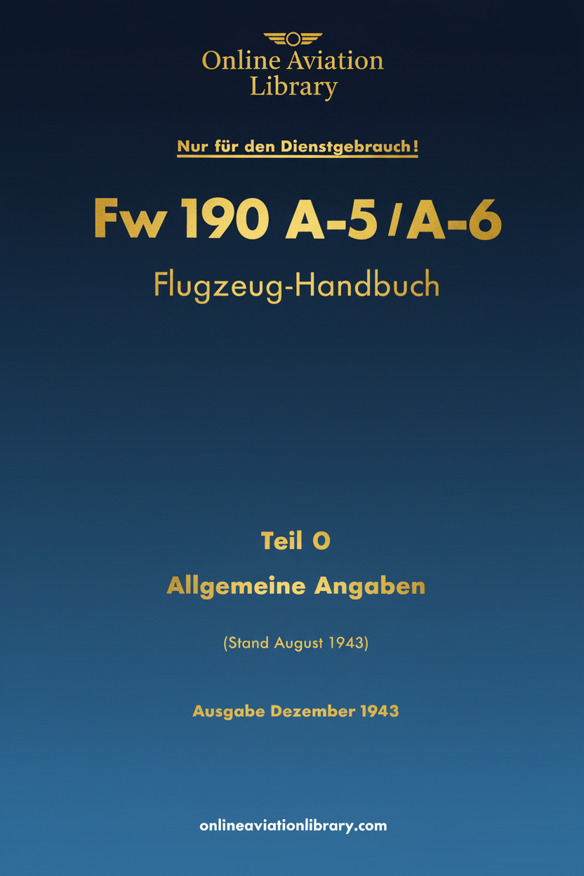 Fw 190 A-5/A-6 Teil 0 Cover Page