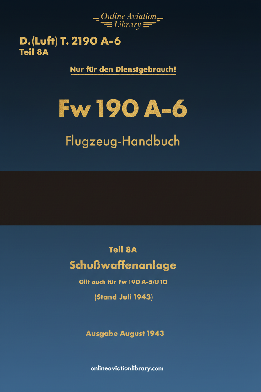 Fw 190 A-6 Teil 8A Cover Page