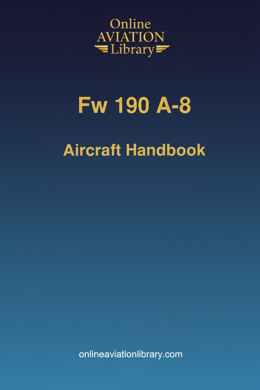 Fw 190 A-8 Aircraft Handbook Cover Page