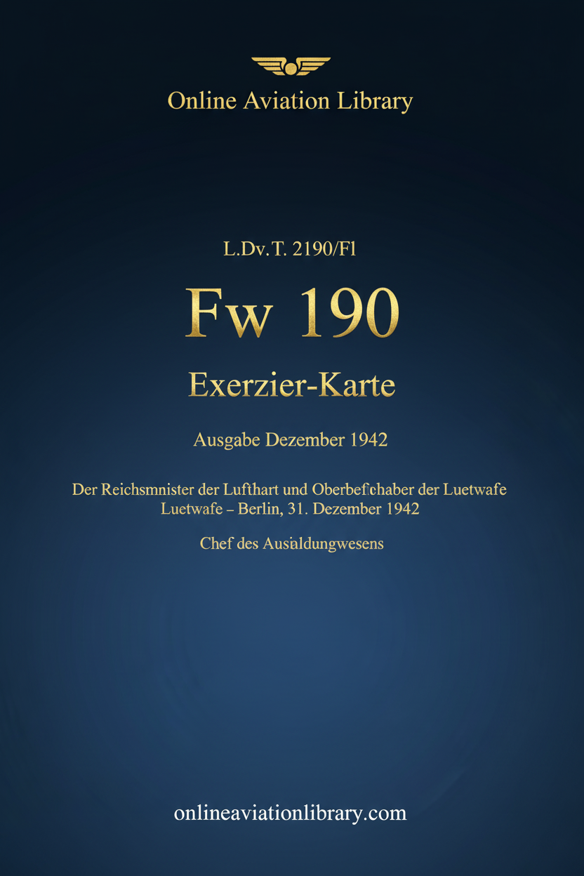 Fw 190 Exerzier-Karte Cover Page