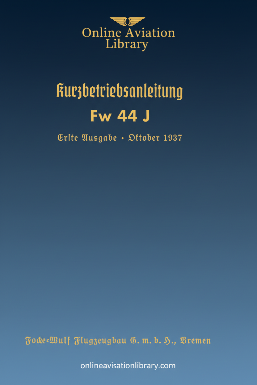 Fw 44 J Kurzbetriebsanleitung Cover Page