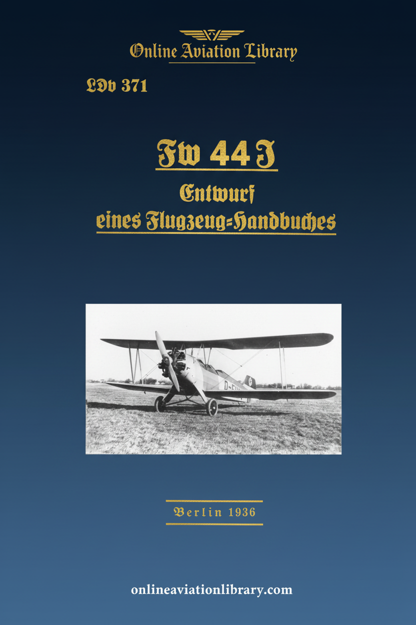 Fw 44 J LDv 371 Cover Page