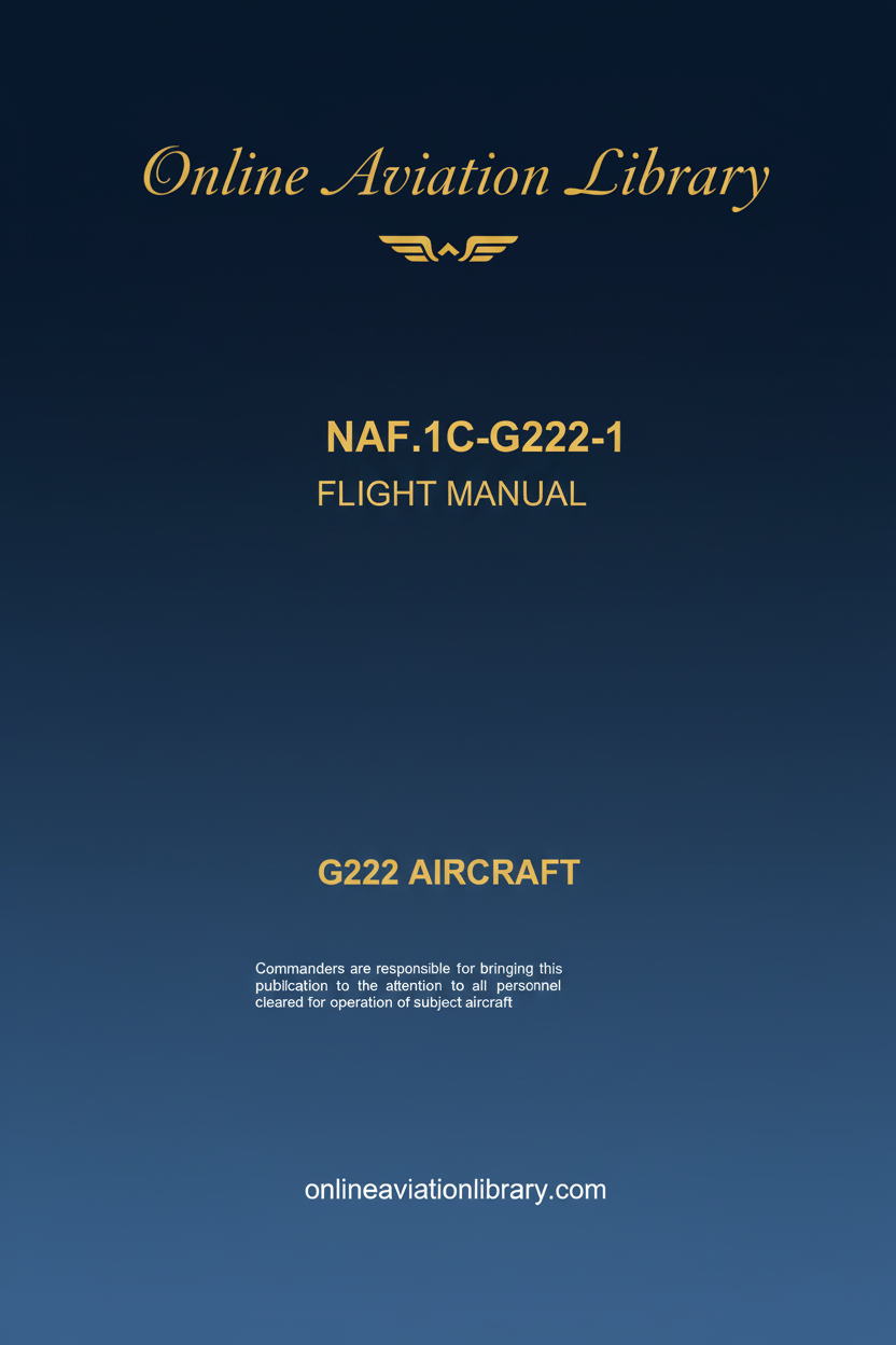 G222 Flight Manual Cover Page