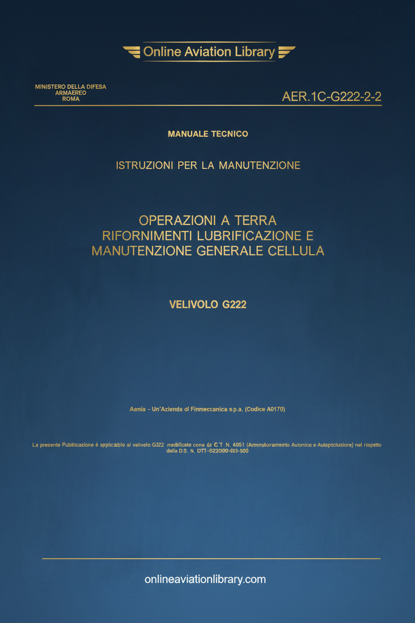 G222 Ground Operations Manual Cover Page