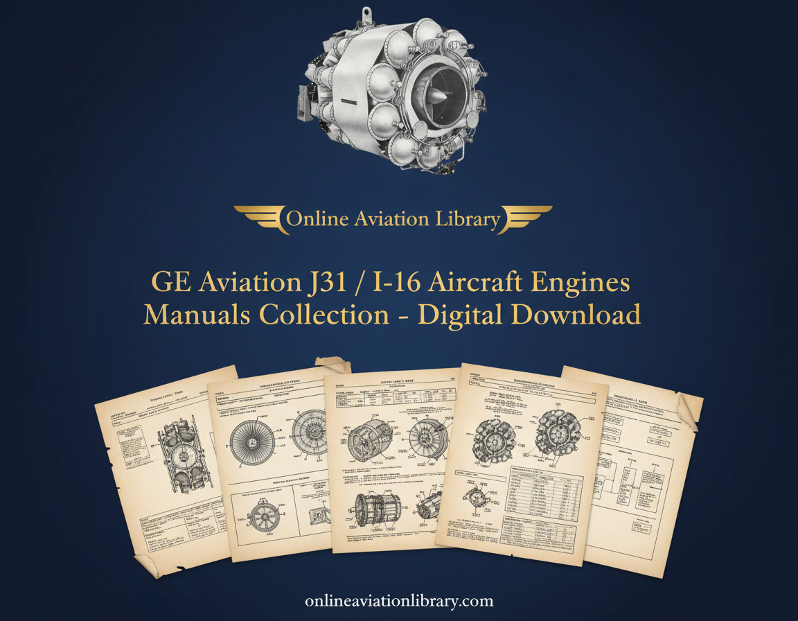 GE Aviation J31 / I-16 Engine Manuals Banner