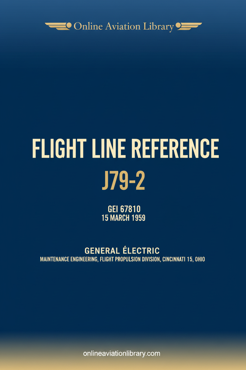GE J79-2 Cover Page 1 - Text Only Blue Background