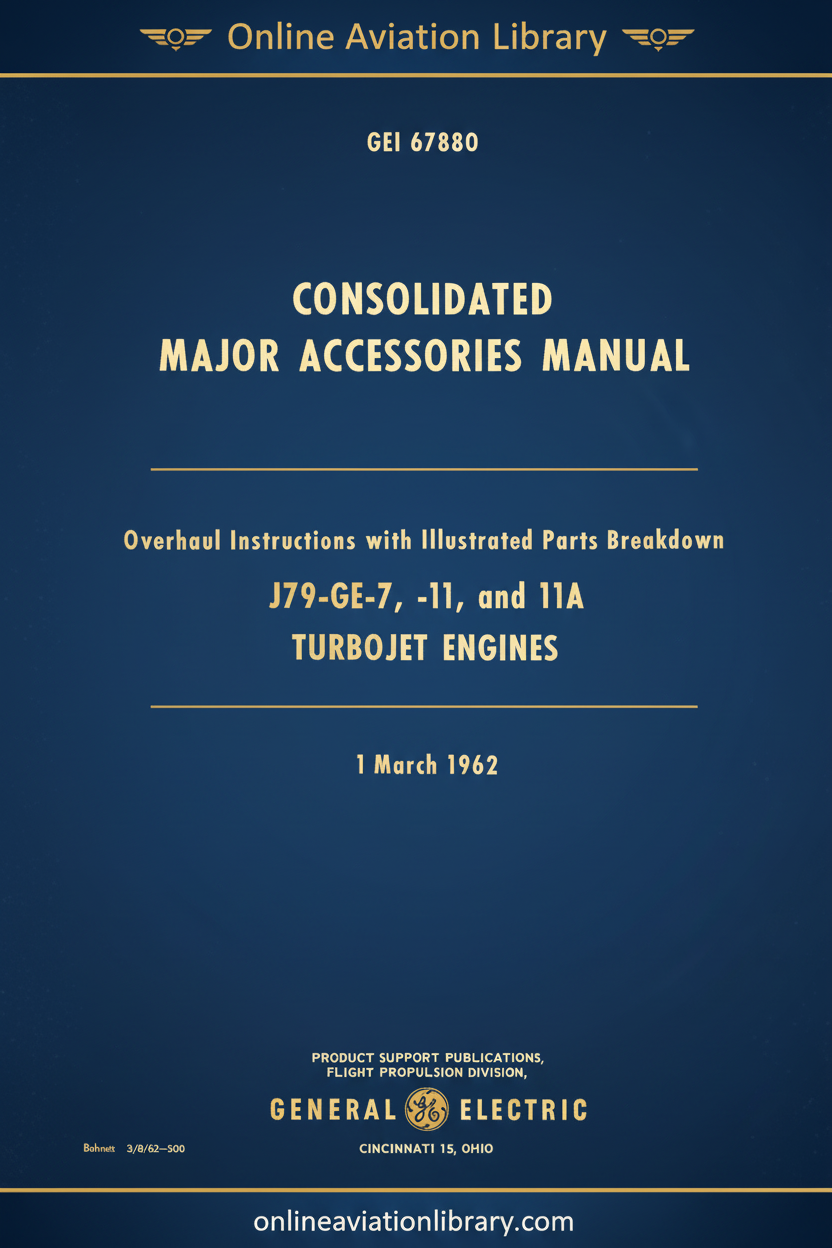 GE J79 Cover Page - GEI 67880 Consolidated Major Accessories Manual