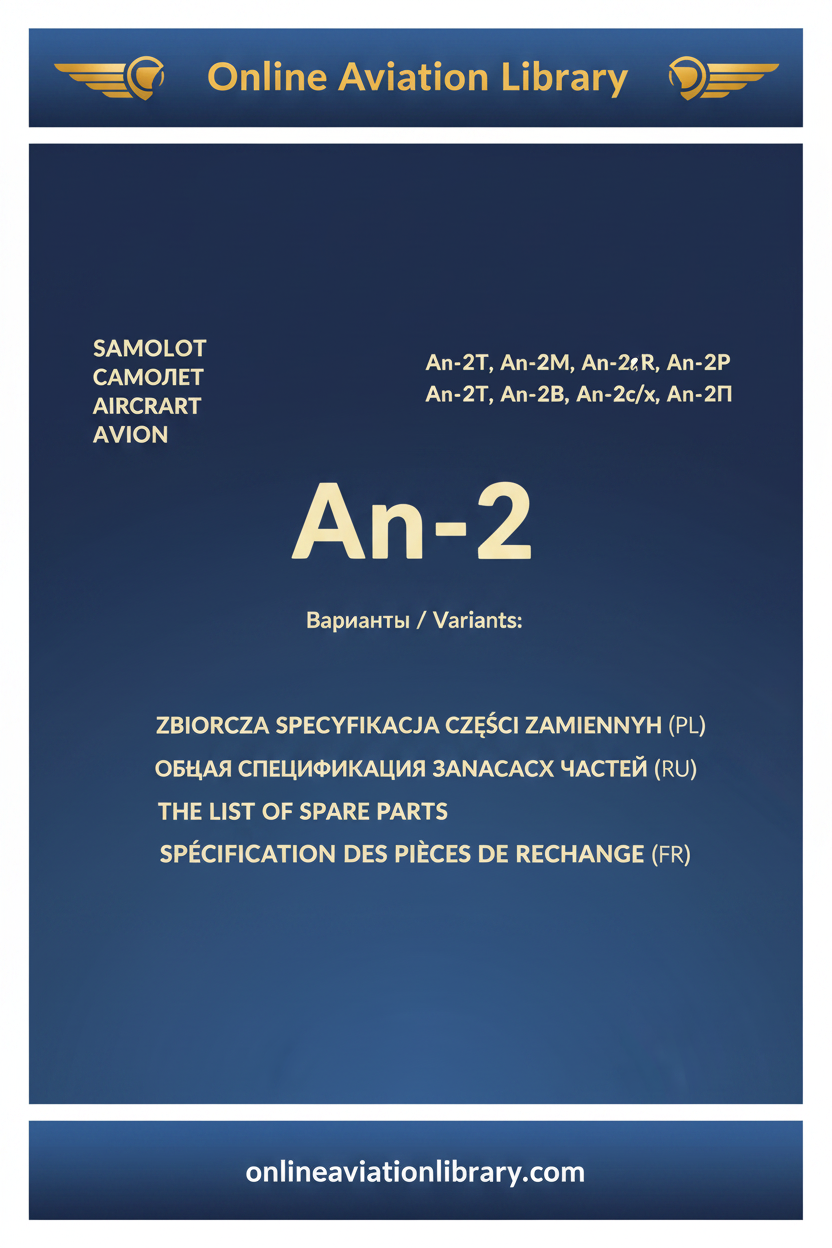 General Spare Parts Specification An-2