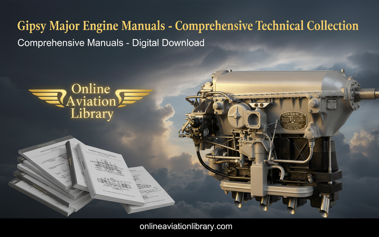 De Havilland Gipsy Major Engine Manuals - Complete Technical Collection ...