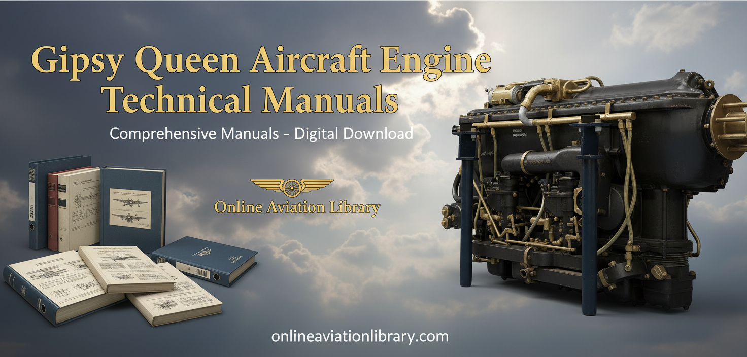 De Havilland Gipsy Queen Engine Manuals - Complete Technical Collection ...