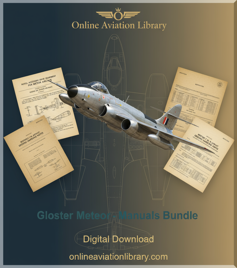 Gloster Meteor Manuals Bundle Banner