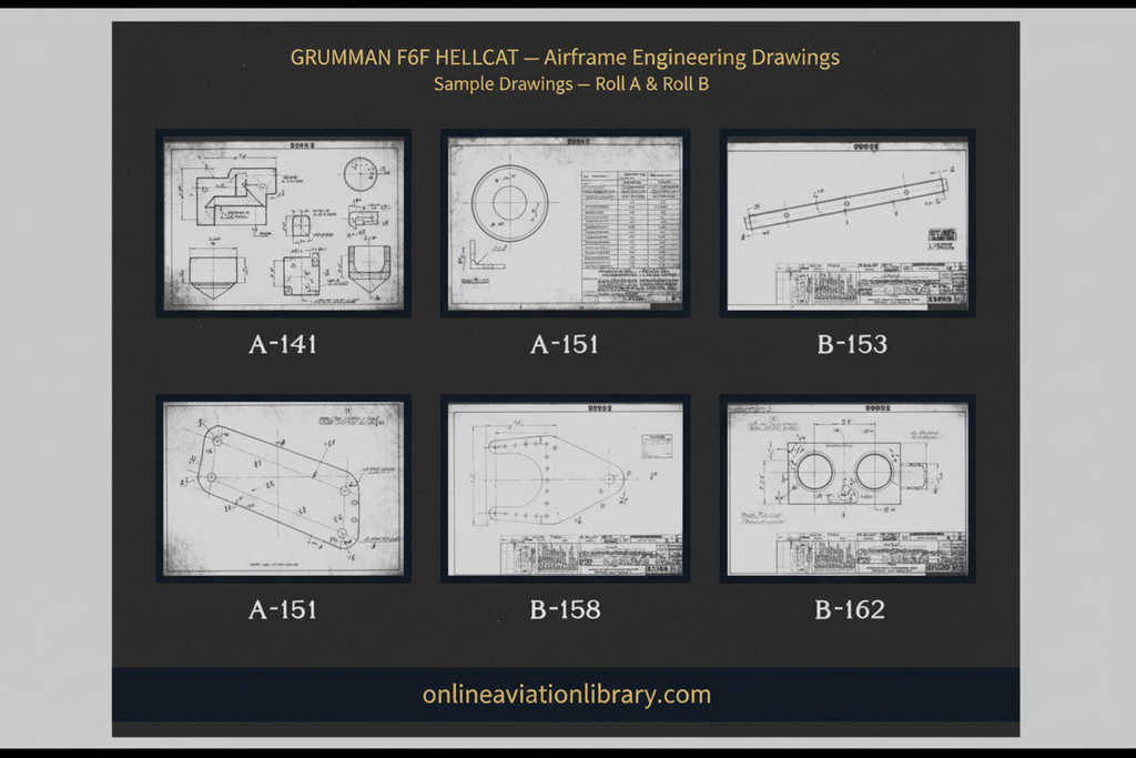 Grumman F6F Hellcat — Blueprint Sample Card