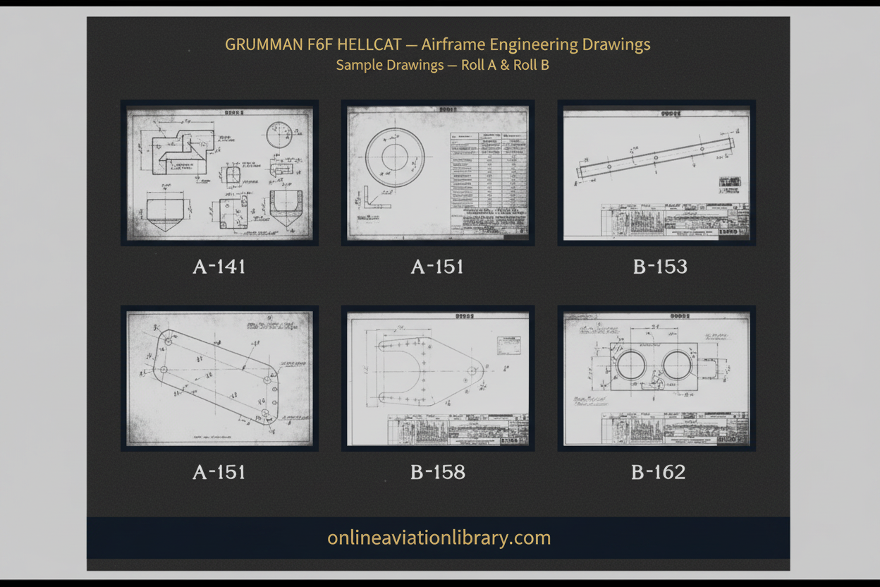 Grumman F6F Hellcat — Blueprint Sample Card