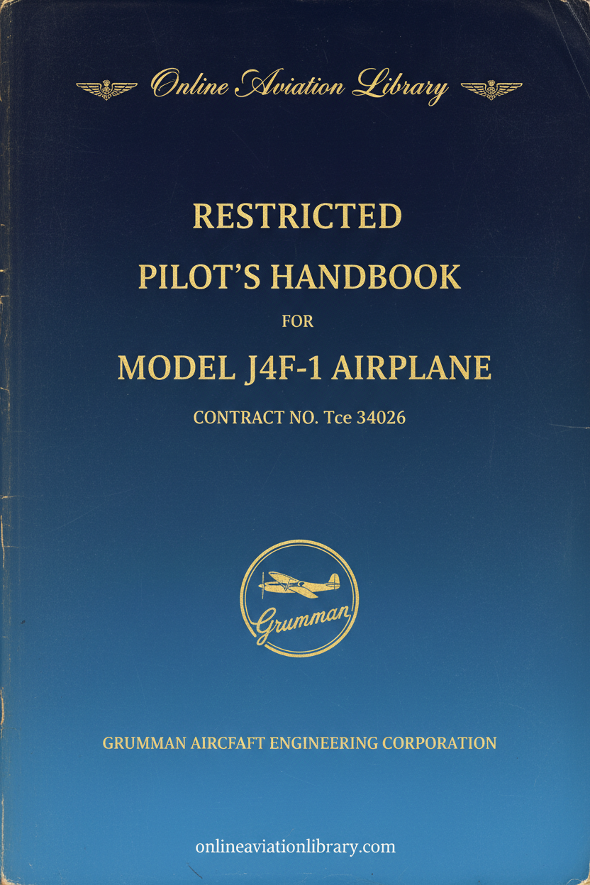 Grumman J4F-1 Pilot's Handbook Cover