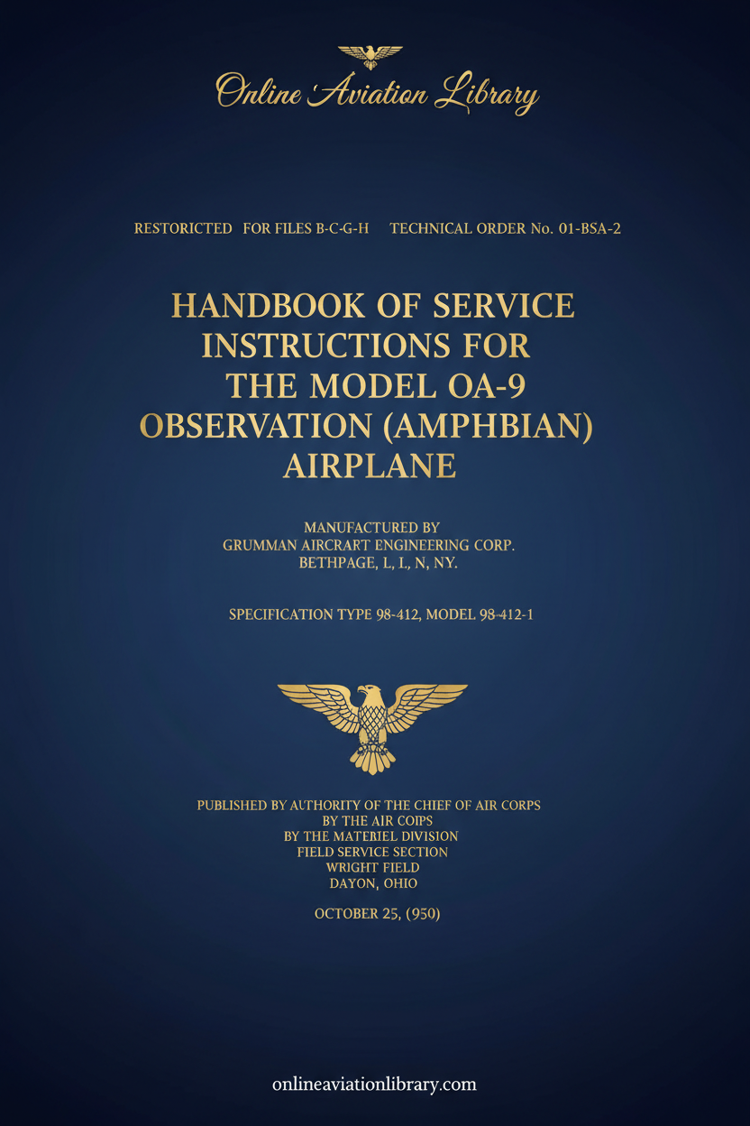 Grumman OA-9 Manual Cover