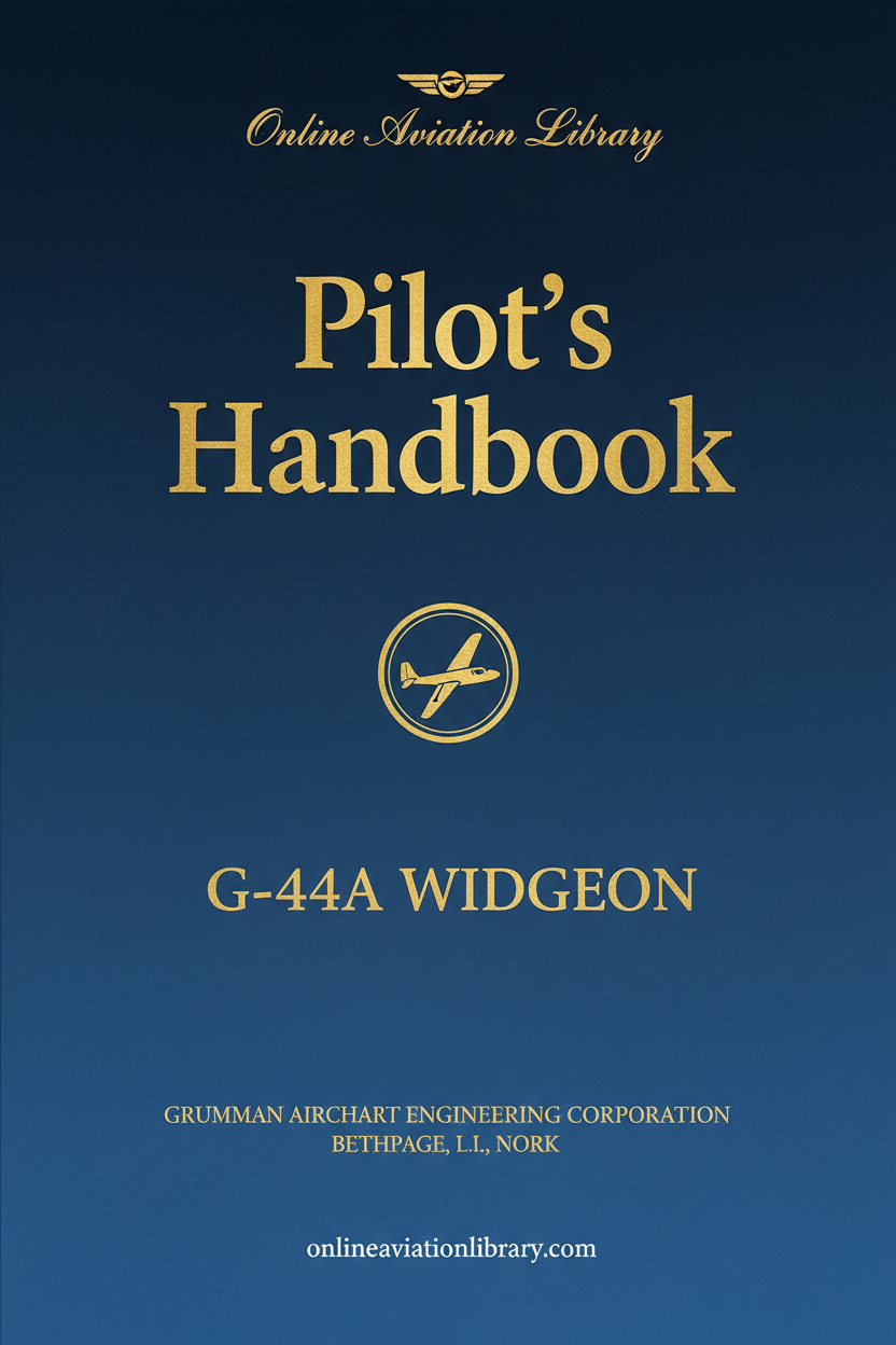 Grumman Widgeon Pilot's Handbook Cover
