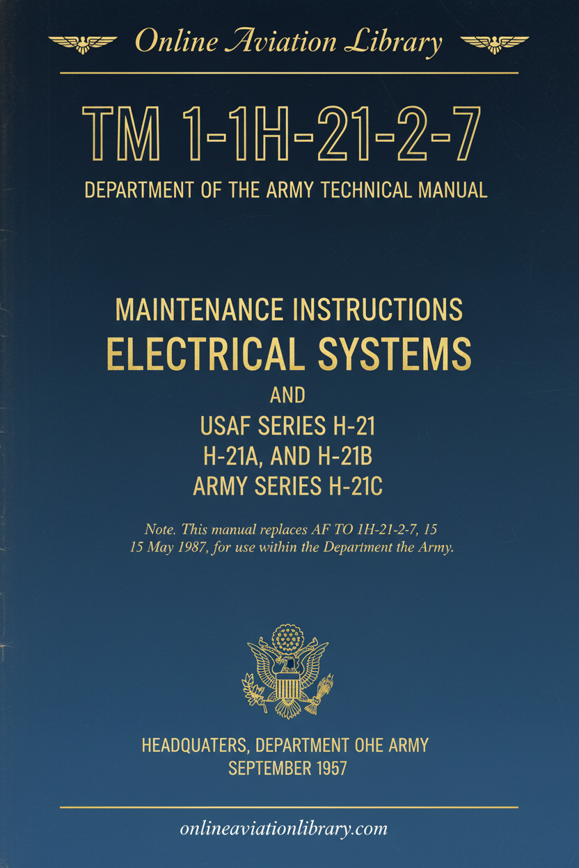 H-21 Electrical Systems Maintenance Instructions Cover Page