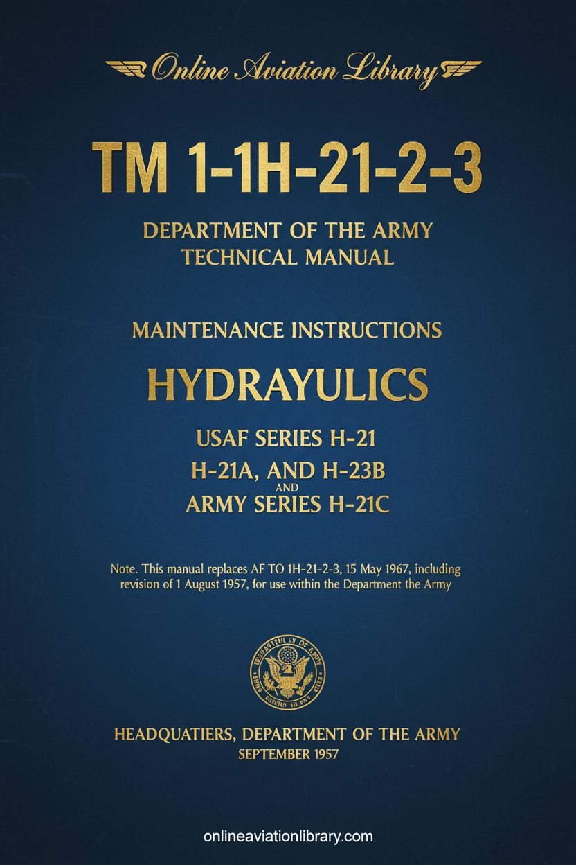 H-21 Hydraulics Maintenance Instructions Cover Page