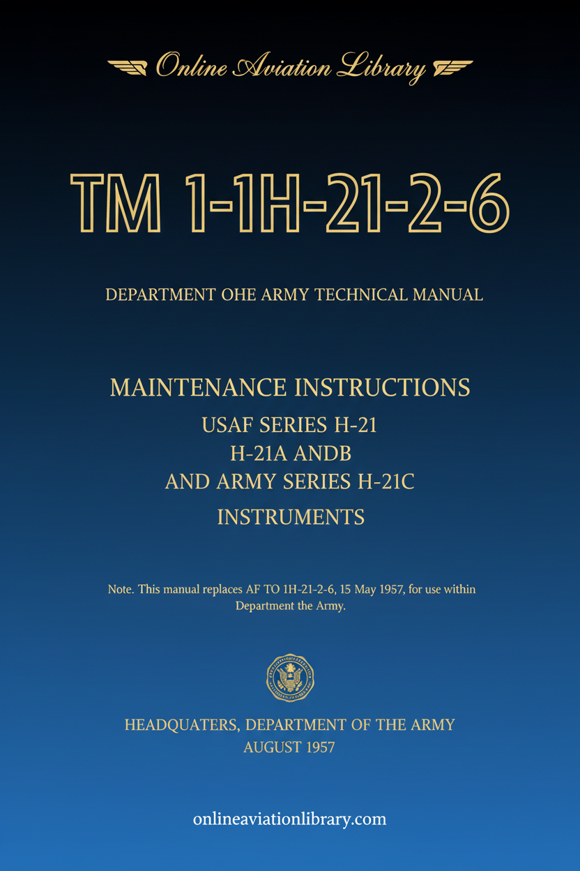 H-21 Instruments Maintenance Instructions Cover Page - Corrected